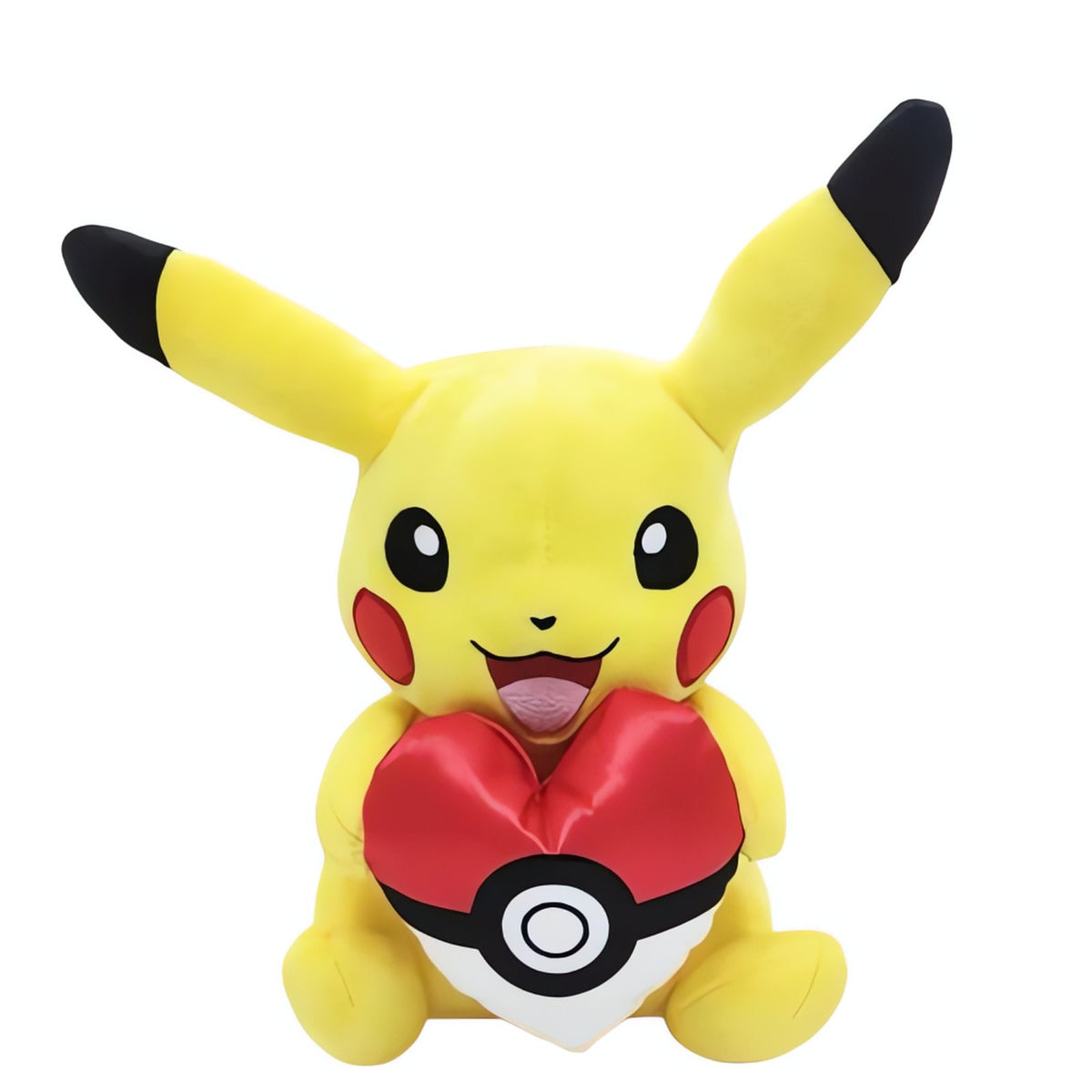 Pikachu plush toy with Poké Ball heart, 23cm – photo 4