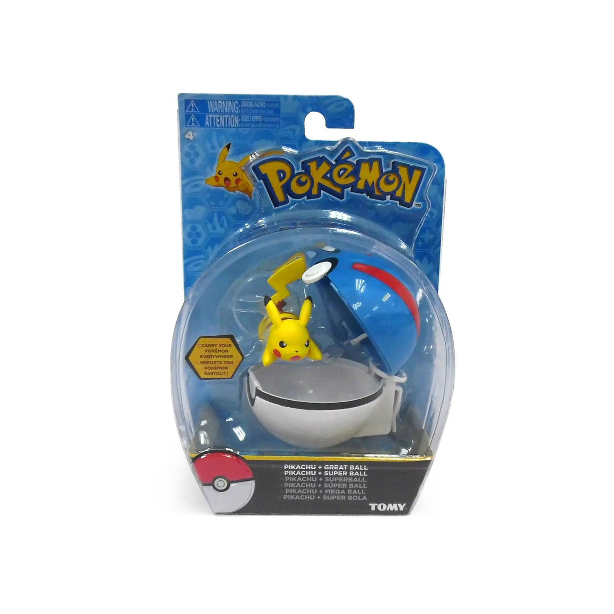 Pikachu figure with Poké Ball and Noibat or Dedenne – Pikachu 1