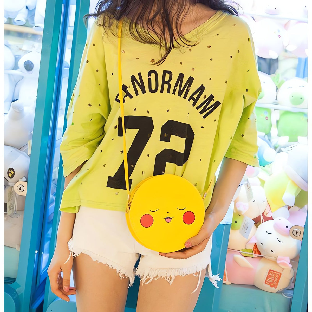 Round Pikachu handbag, approx. 17.5cm wide – photo 5