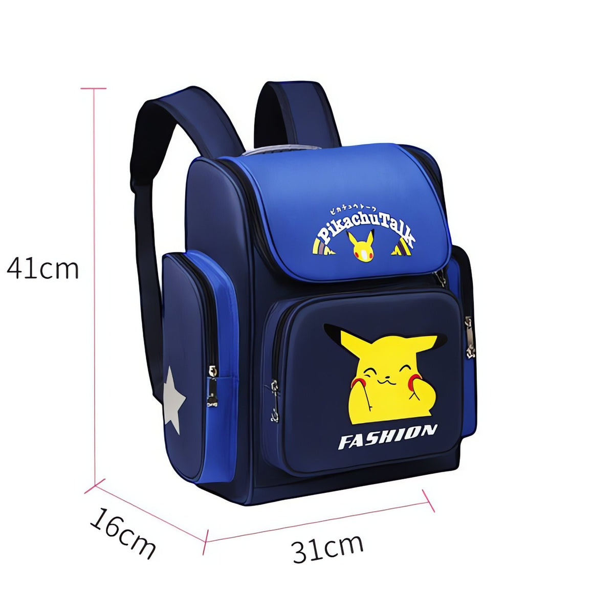 Blue Pikachu school backpack – Blue Pikachu, Large