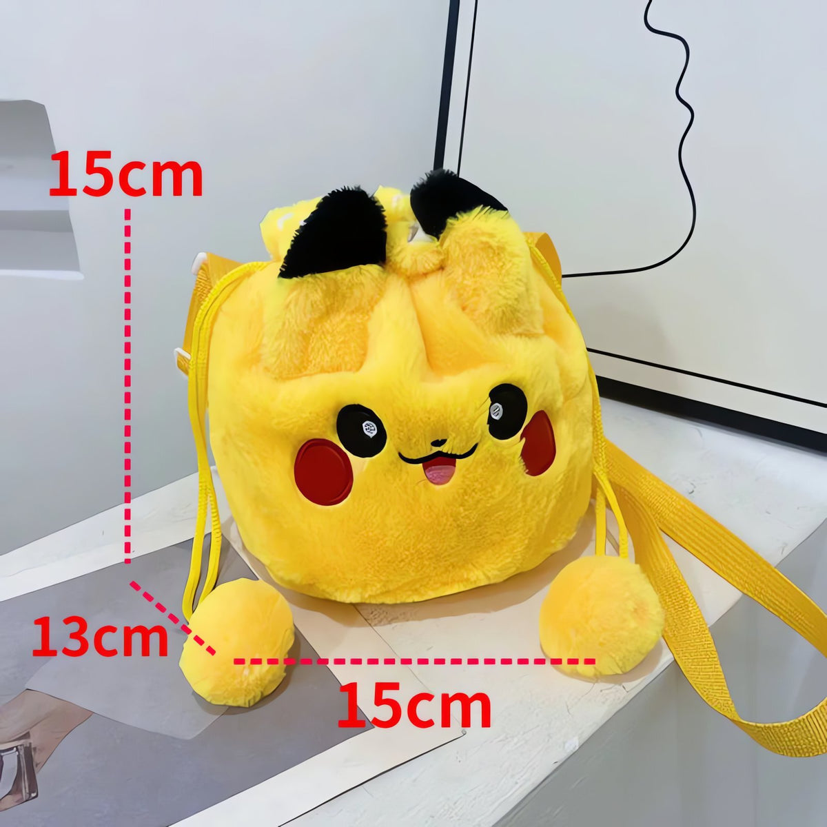 Fluffy Pikachu shoulder bag – photo 5
