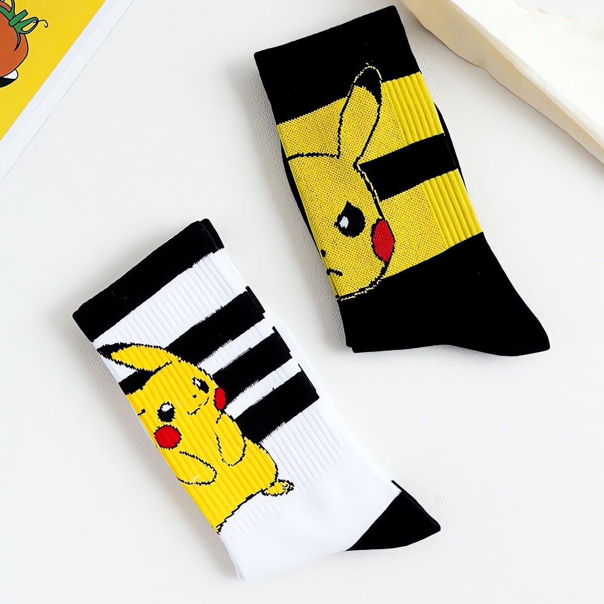 Pikachu print sports socks for adults – photo 3