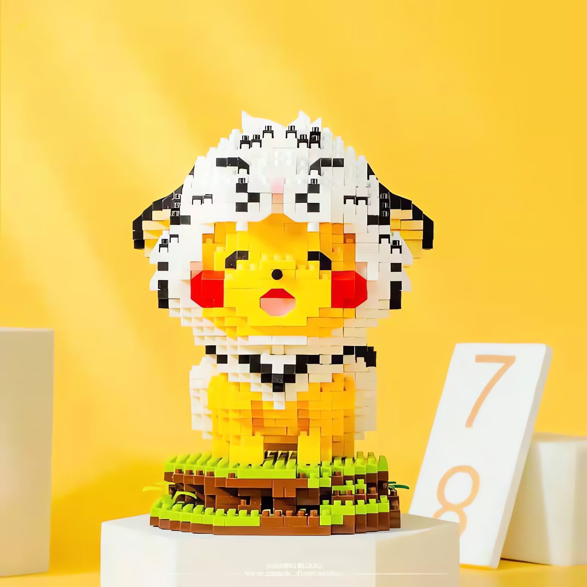 Pikachu in a tiger costume, 3D building set – photo 4