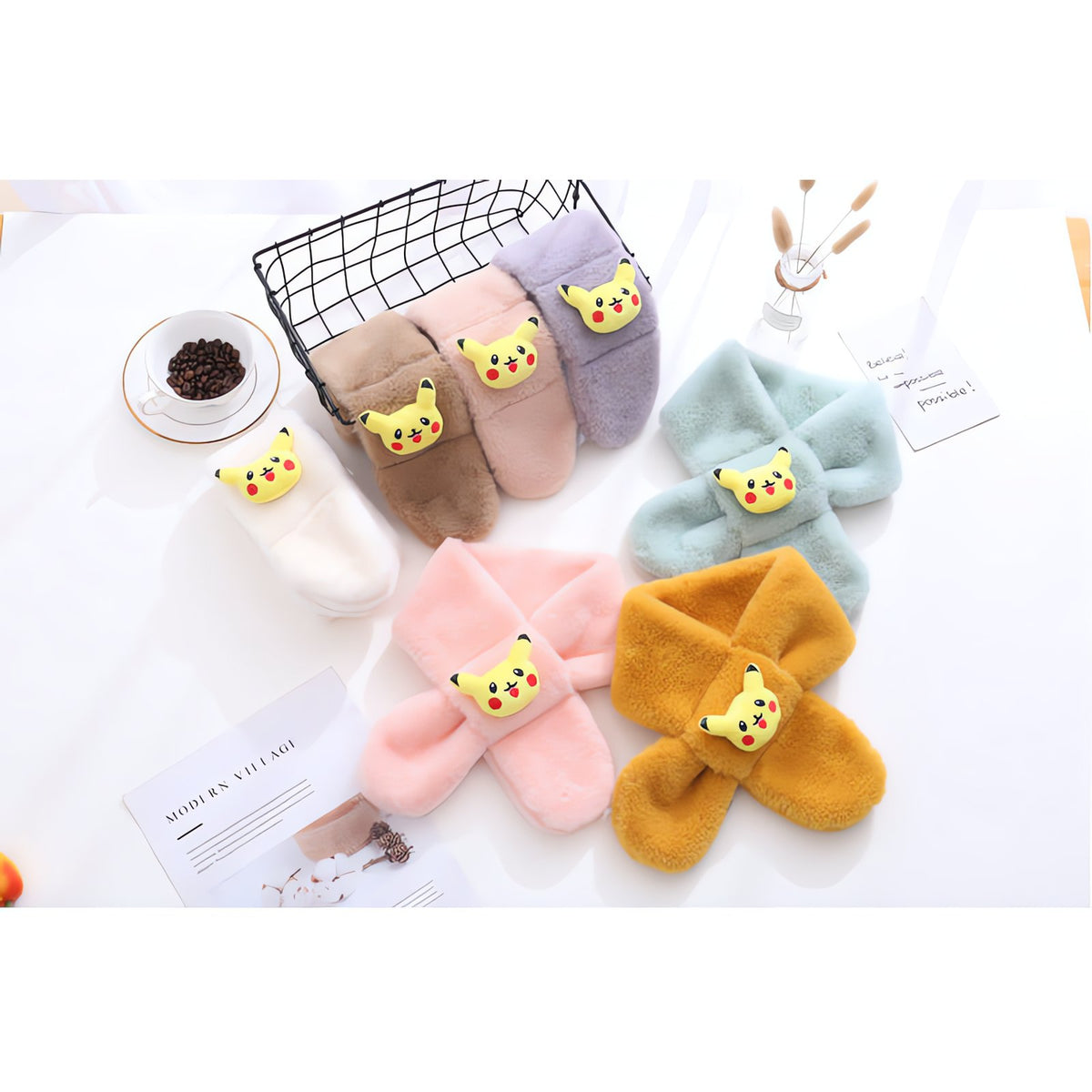 Pikachu toddler fleece scarf – photo 7