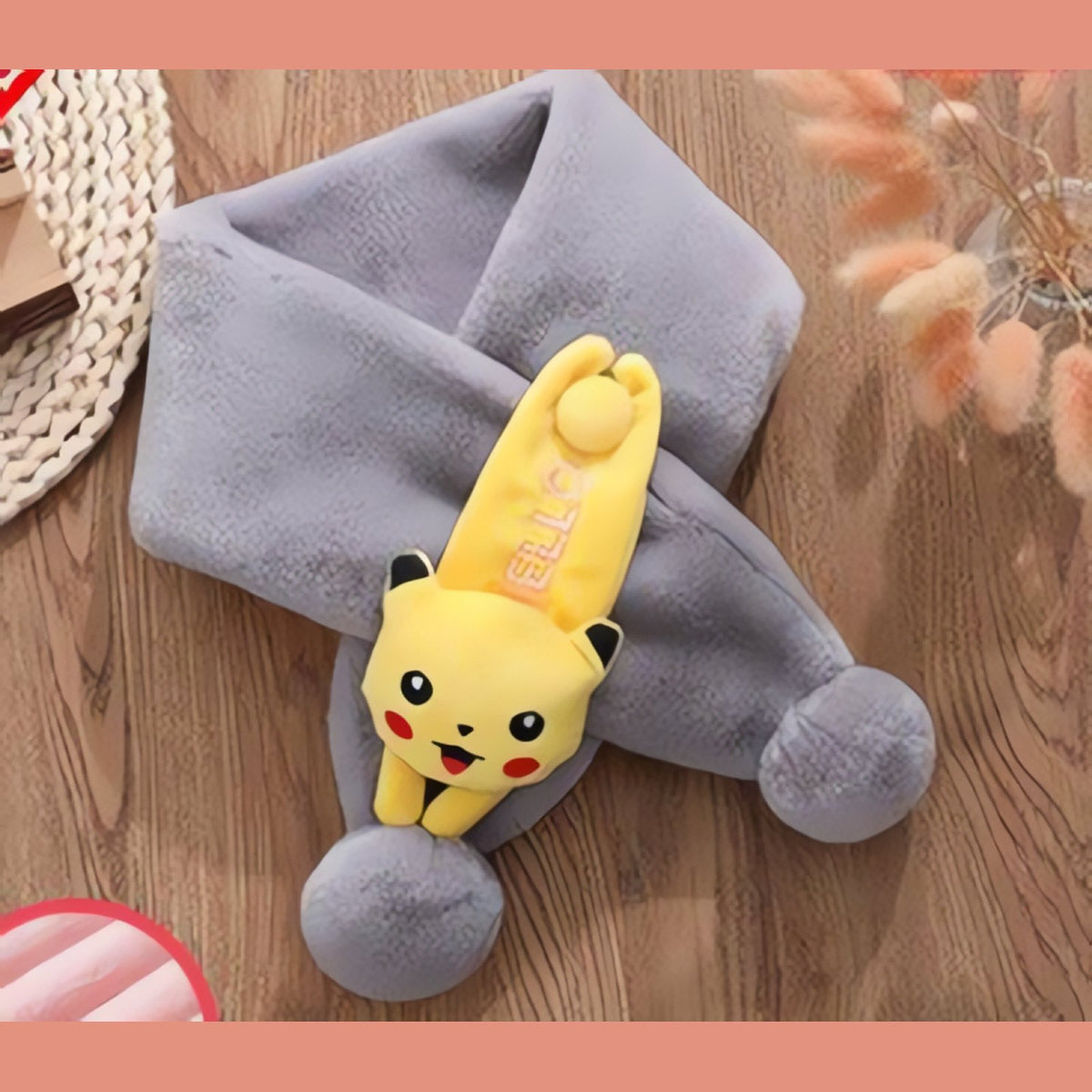 Pikachu toddler fleece scarf