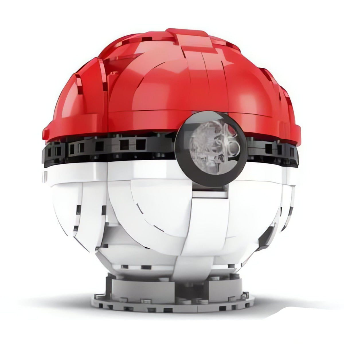Poké Ball building block set in red, white and black
