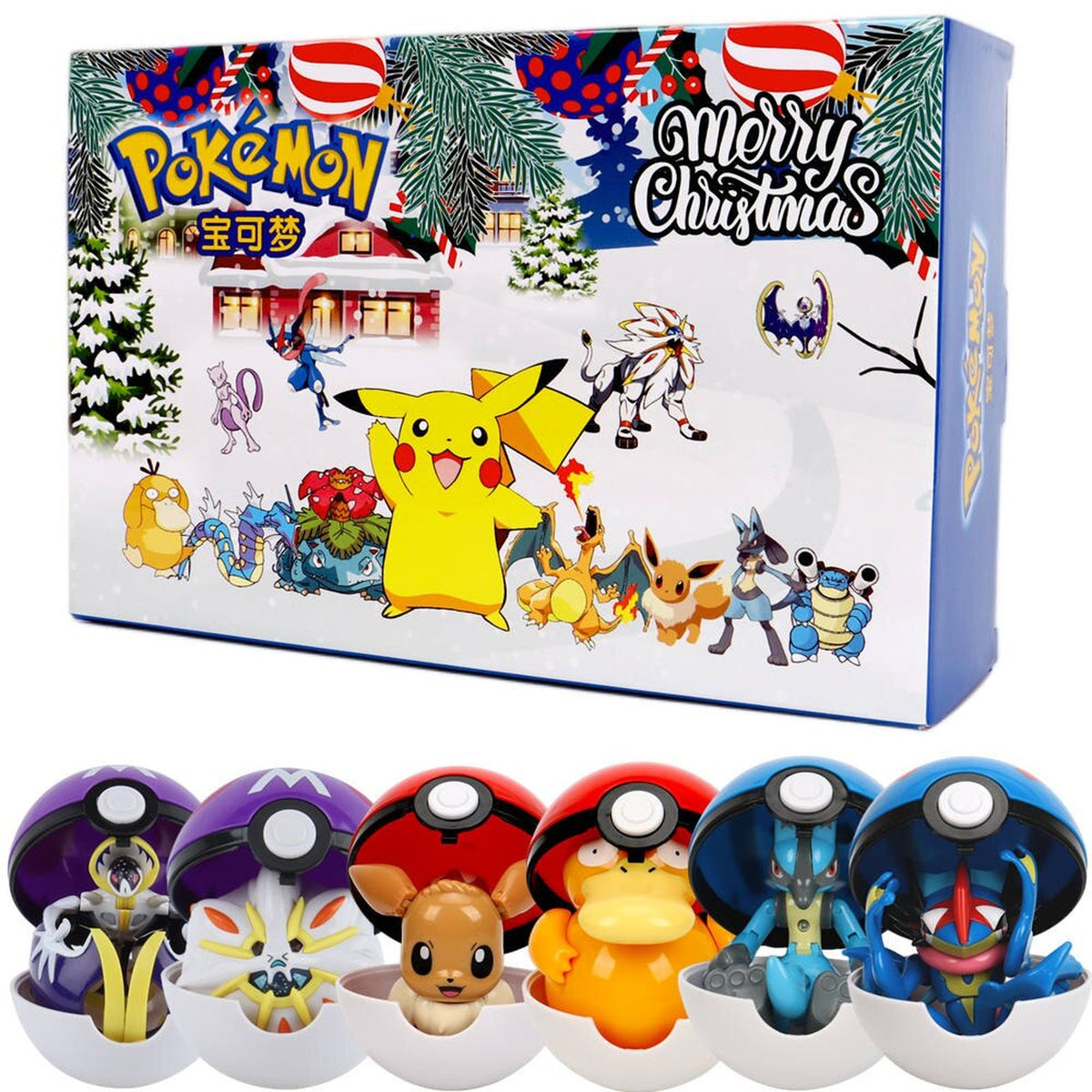 Poké Ball Christmas set with six balls – photo 2