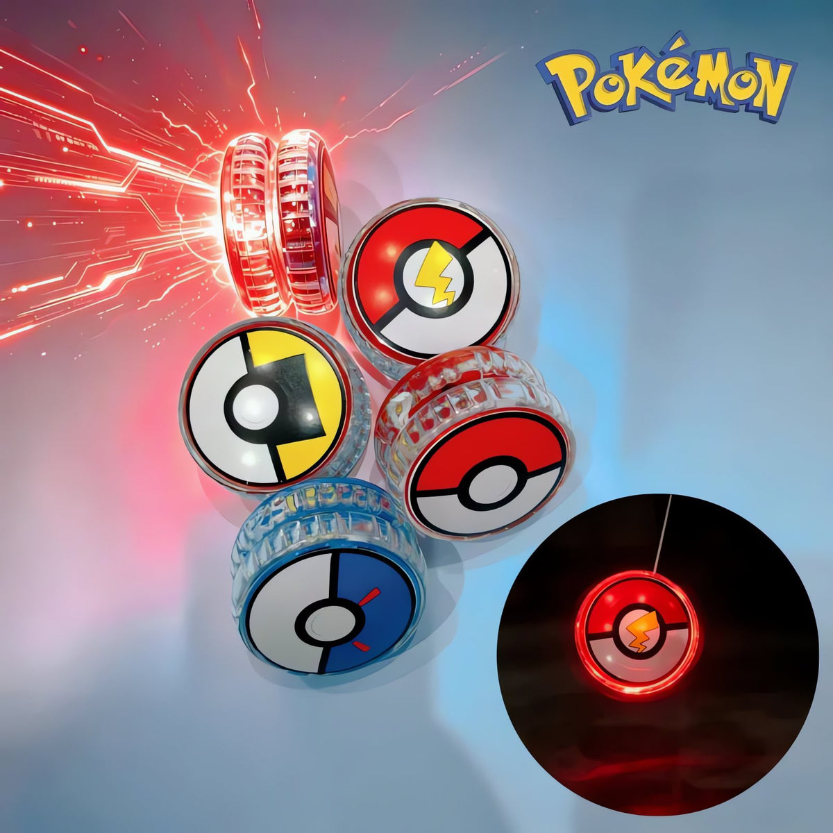 Poké Ball LED light-up yo-yo – photo 2