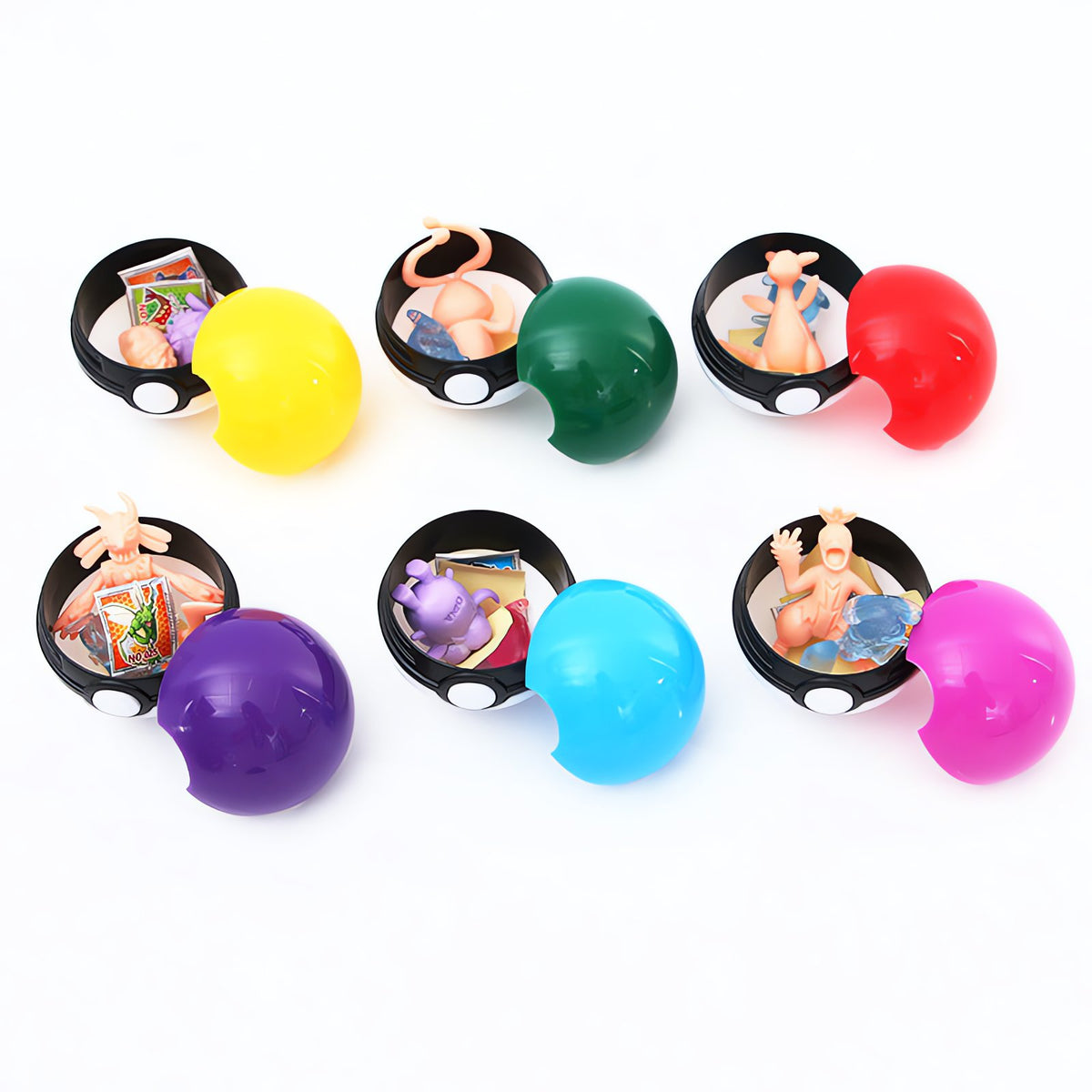 Set of 24 Poké Balls with figures and stickers – photo 4