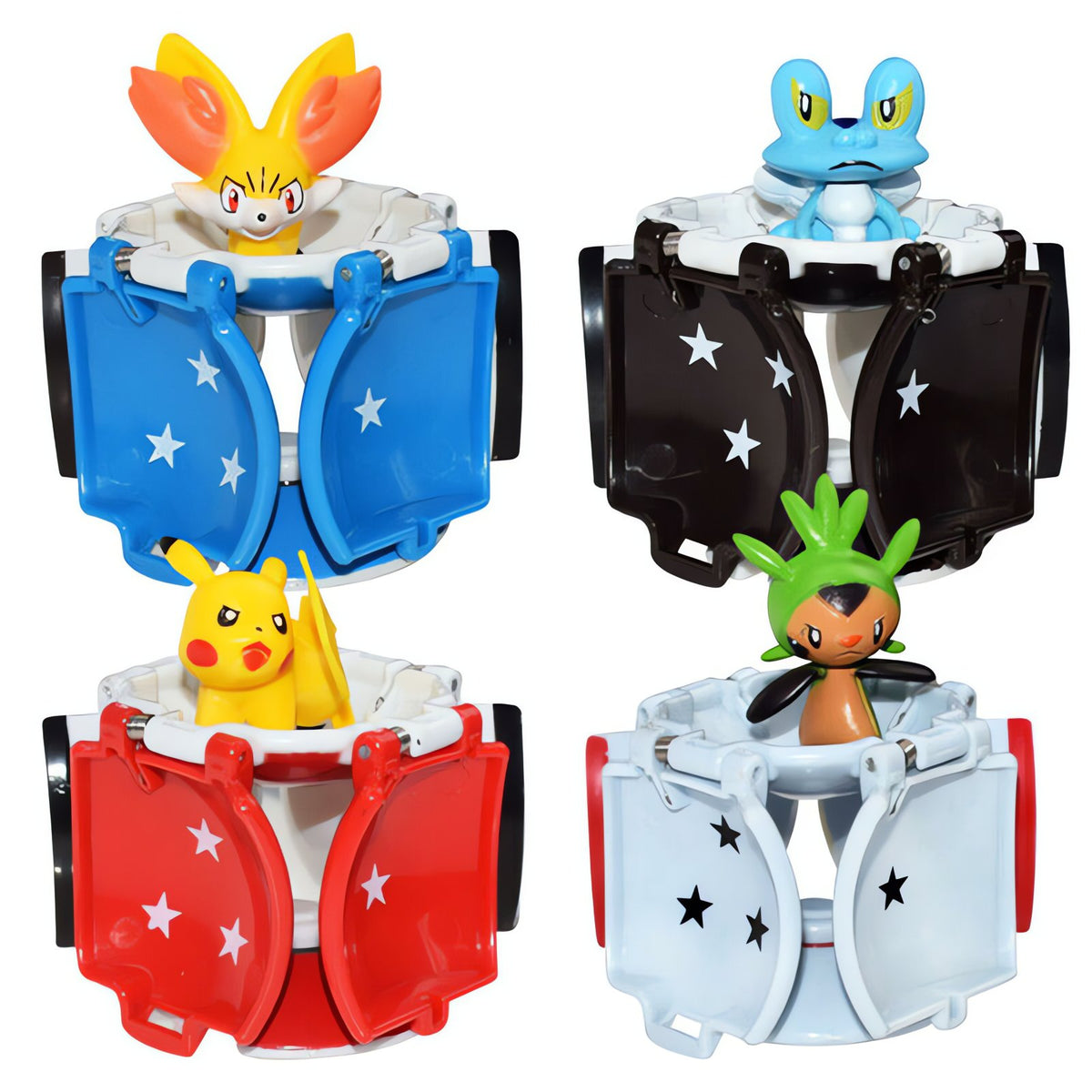 Set of 12 Poké Balls with Pokémon figures