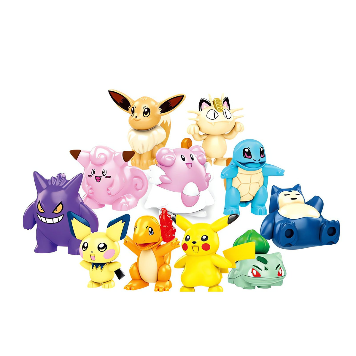 Set of 11 Pokémon building block mini figures