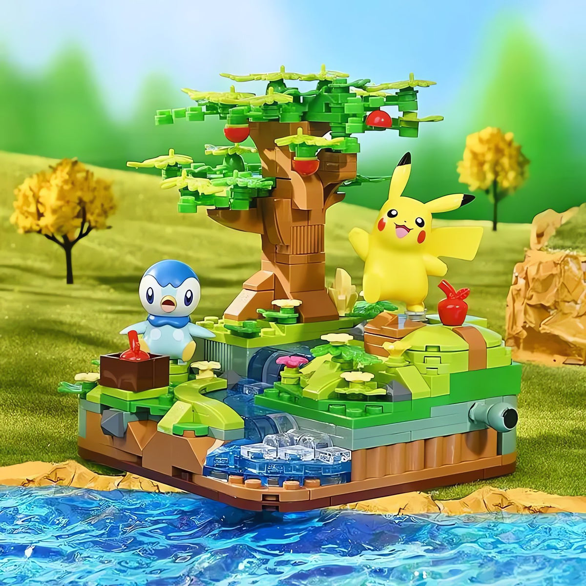 Pokémon building block set with Pikachu – Pikachu and Piplup
