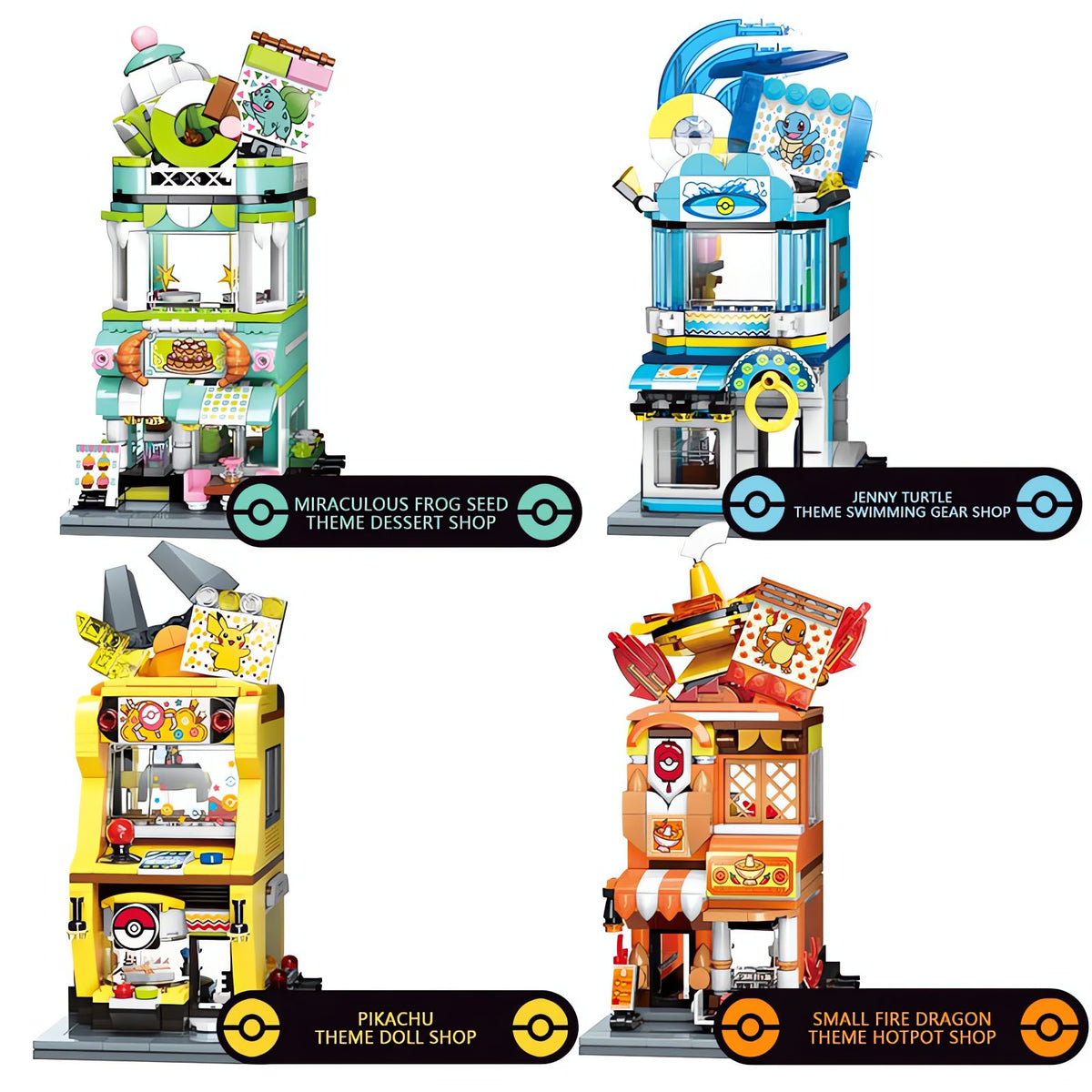 Pokémon building block set with Pikachu or Squirtle building – photo 2