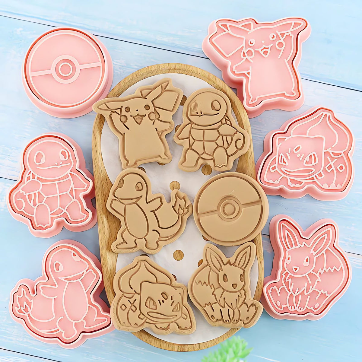 Set of six Pokémon cookie cutters – Set of 6 A