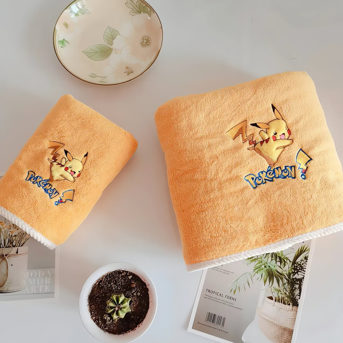 Pokémon coral velvet towel – photo 5
