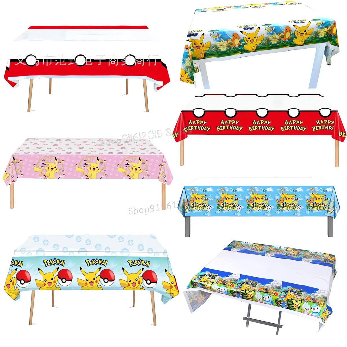 Pokémon disposable party tablecloth
