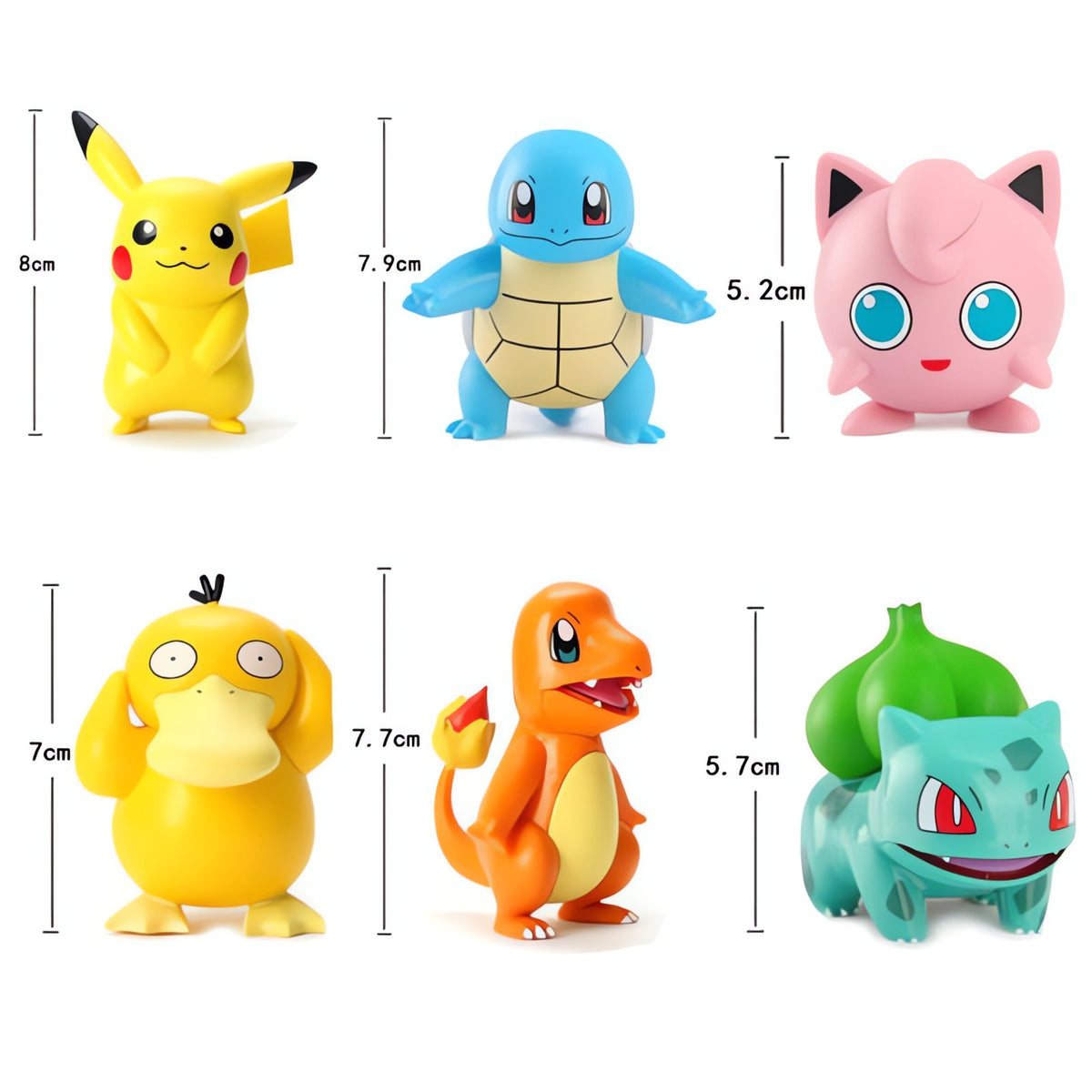 Set of six Pokémon figures including Pikachu and Squirtle – photo 2