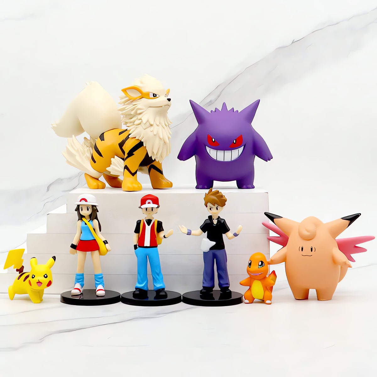 Set of 8 Pokémon figures including Ash and Pikachu – photo 3