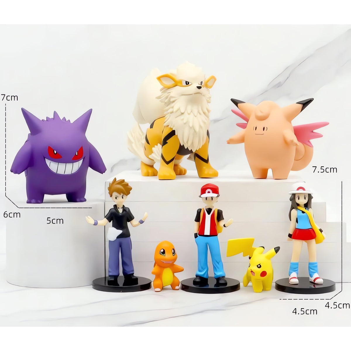 Set of 8 Pokémon figures including Ash and Pikachu – photo 4