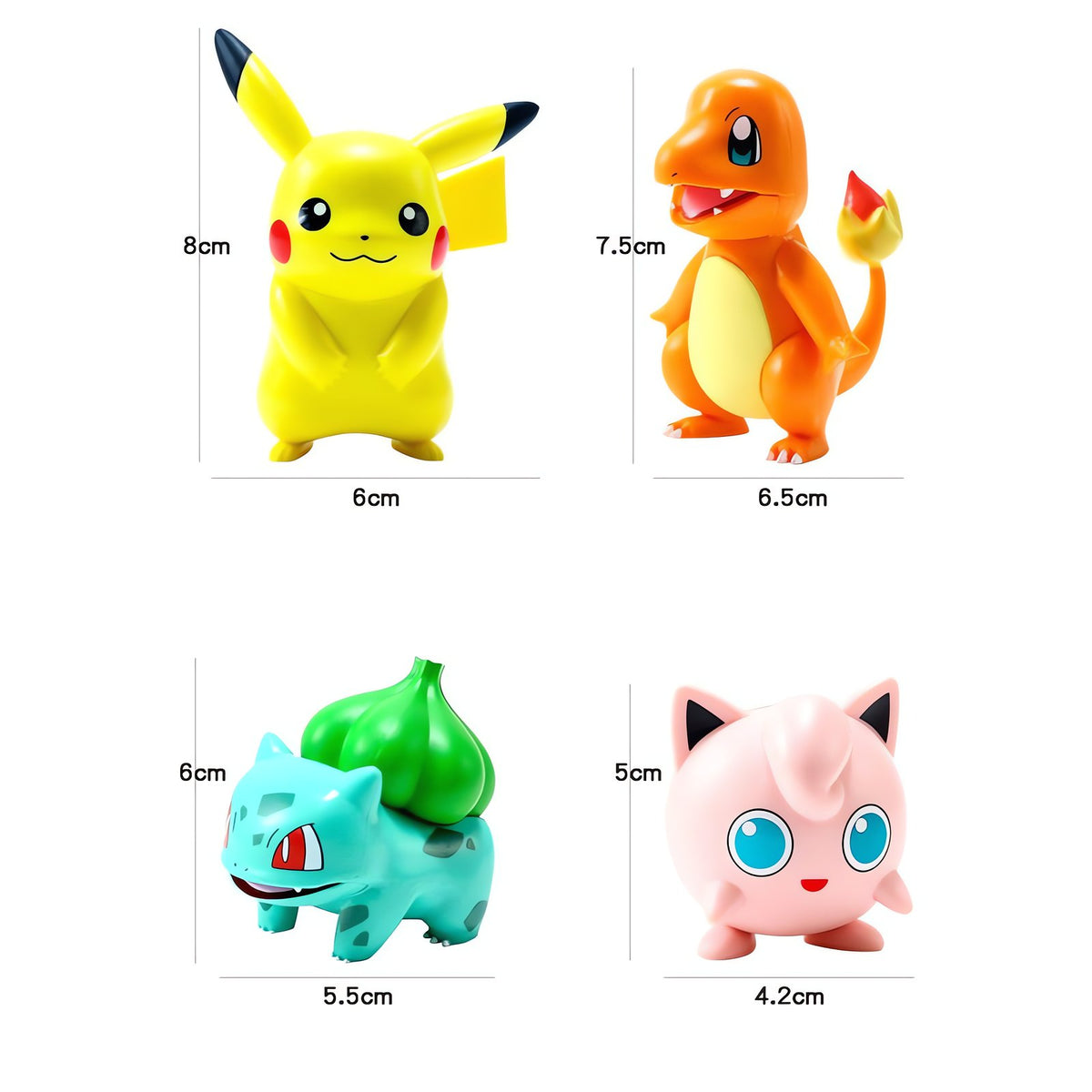 Six Pokémon figures including Pikachu and Squirtle – photo 6