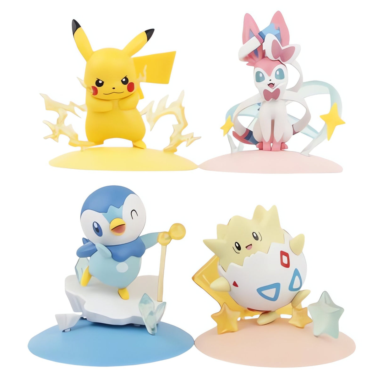 Set of four Pokémon figures