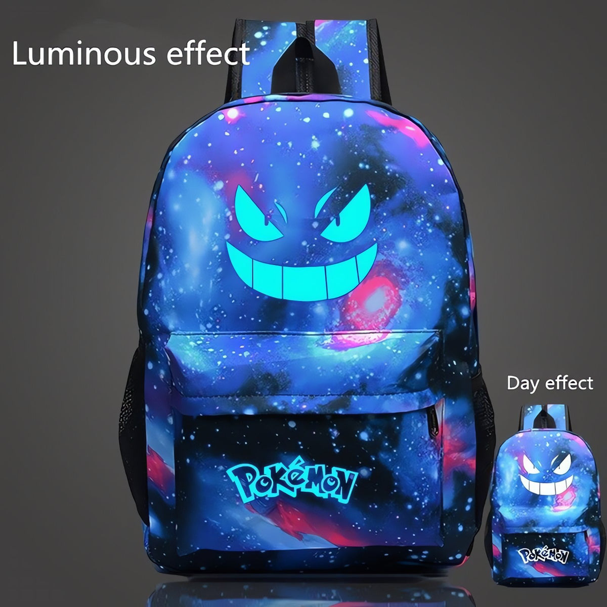 Pokémon glow-in-the-dark backpack – Blue