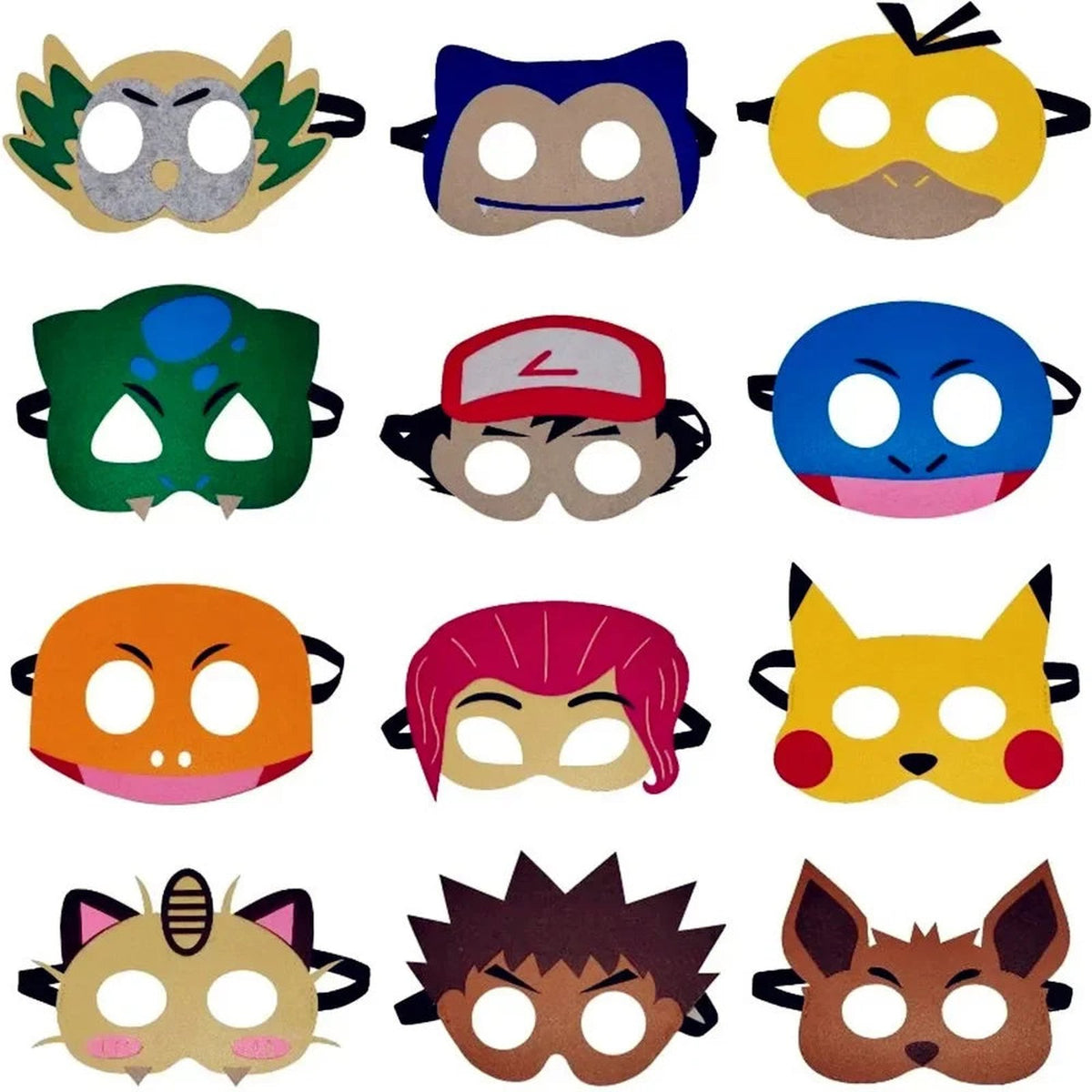 Set of twelve Pokémon masks – photo 2