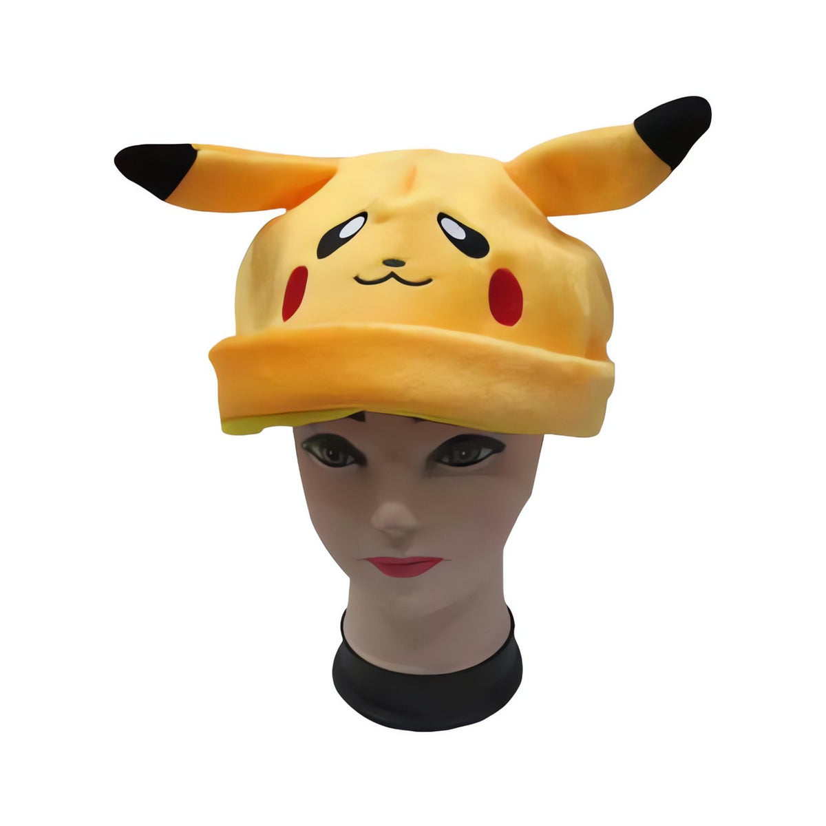 Pikachu plush hat with ears – Adult