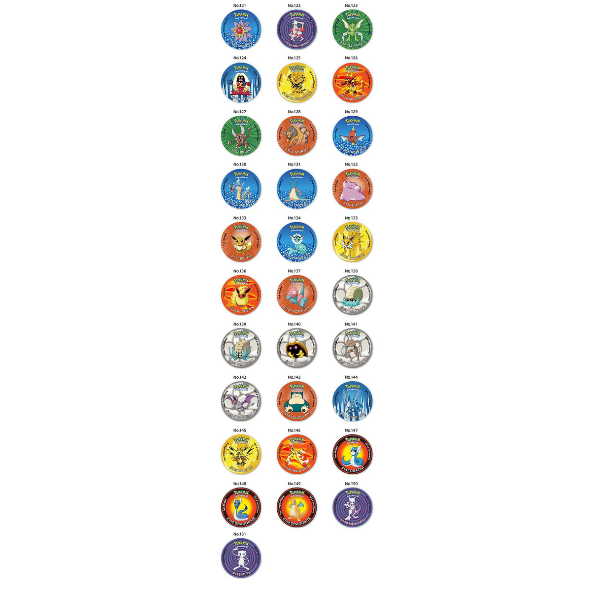 160 Pokémon Pogs with storage box – photo 8