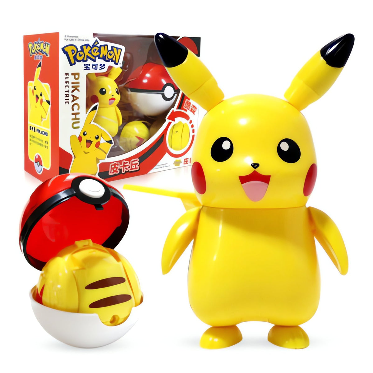 Pokémon figure Poké Ball set, approx. 8cm ball – Pikachu