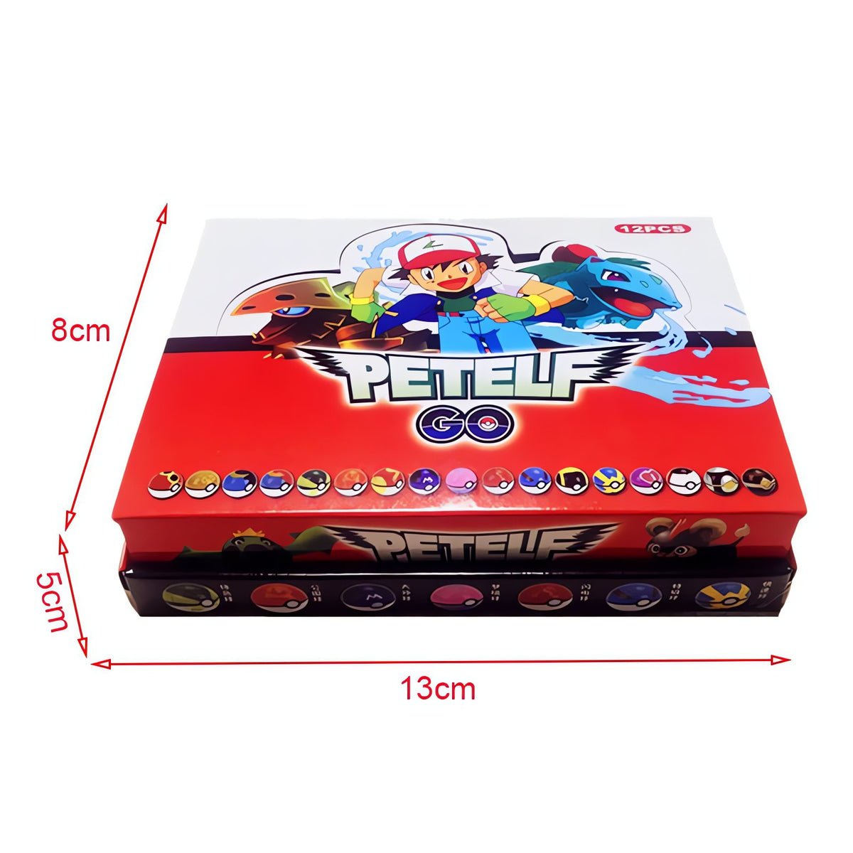 Box set of 12 mini Poké Balls with figures – photo 3