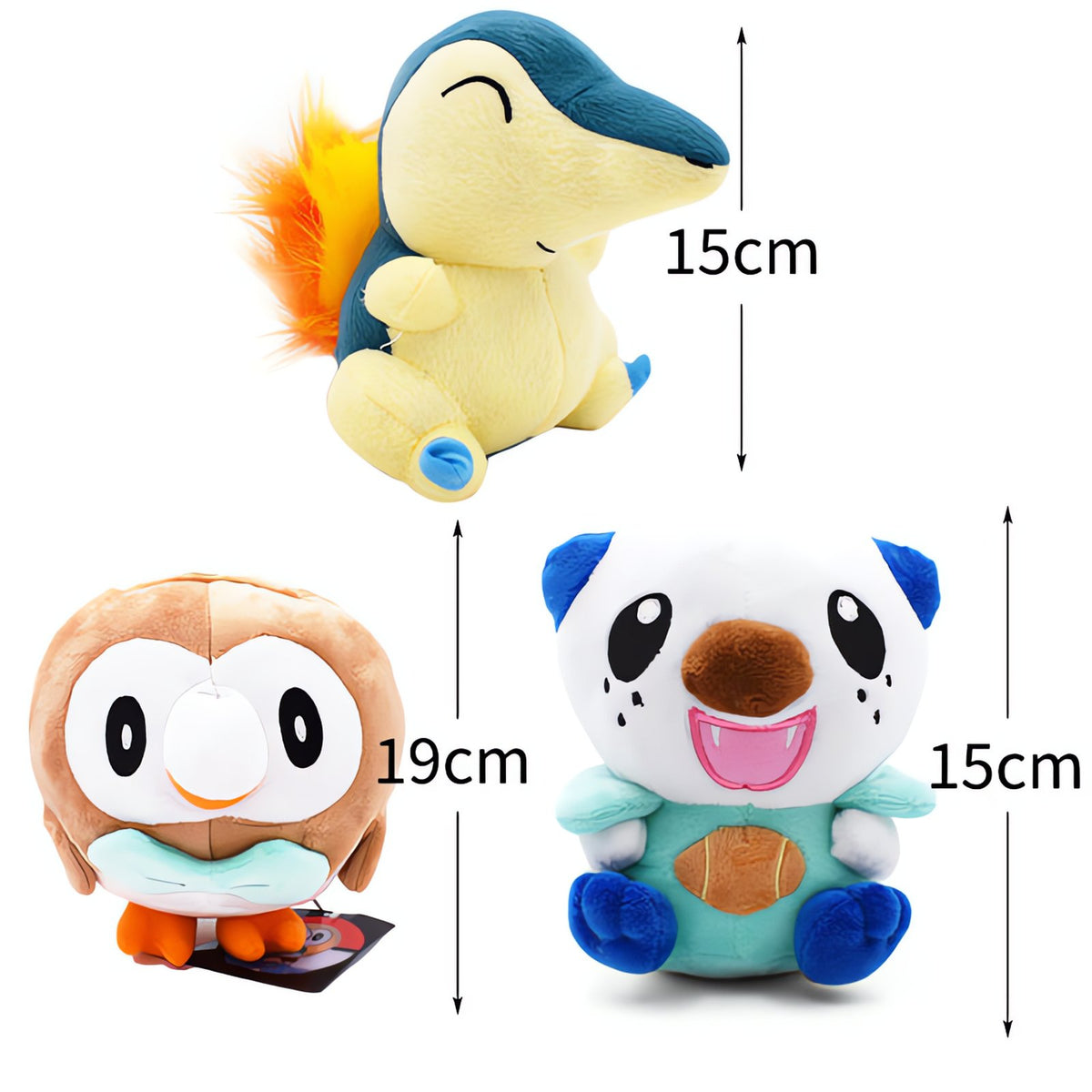 Set of three Pokémon plush toys – Hisui Region