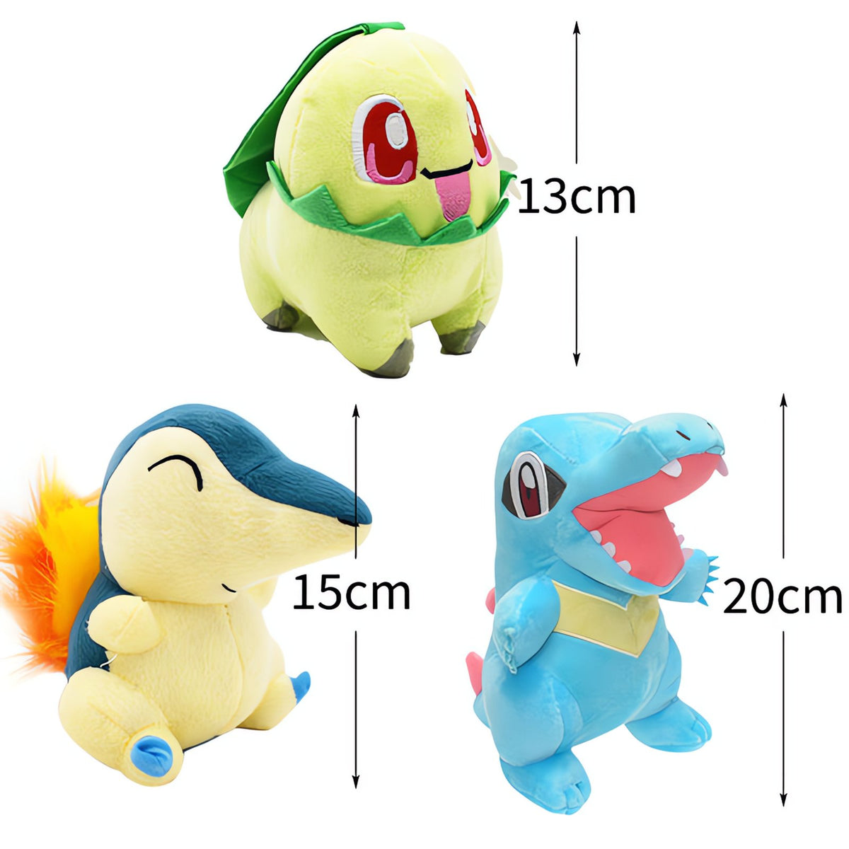 Set of three Pokémon plush toys – Johto Region