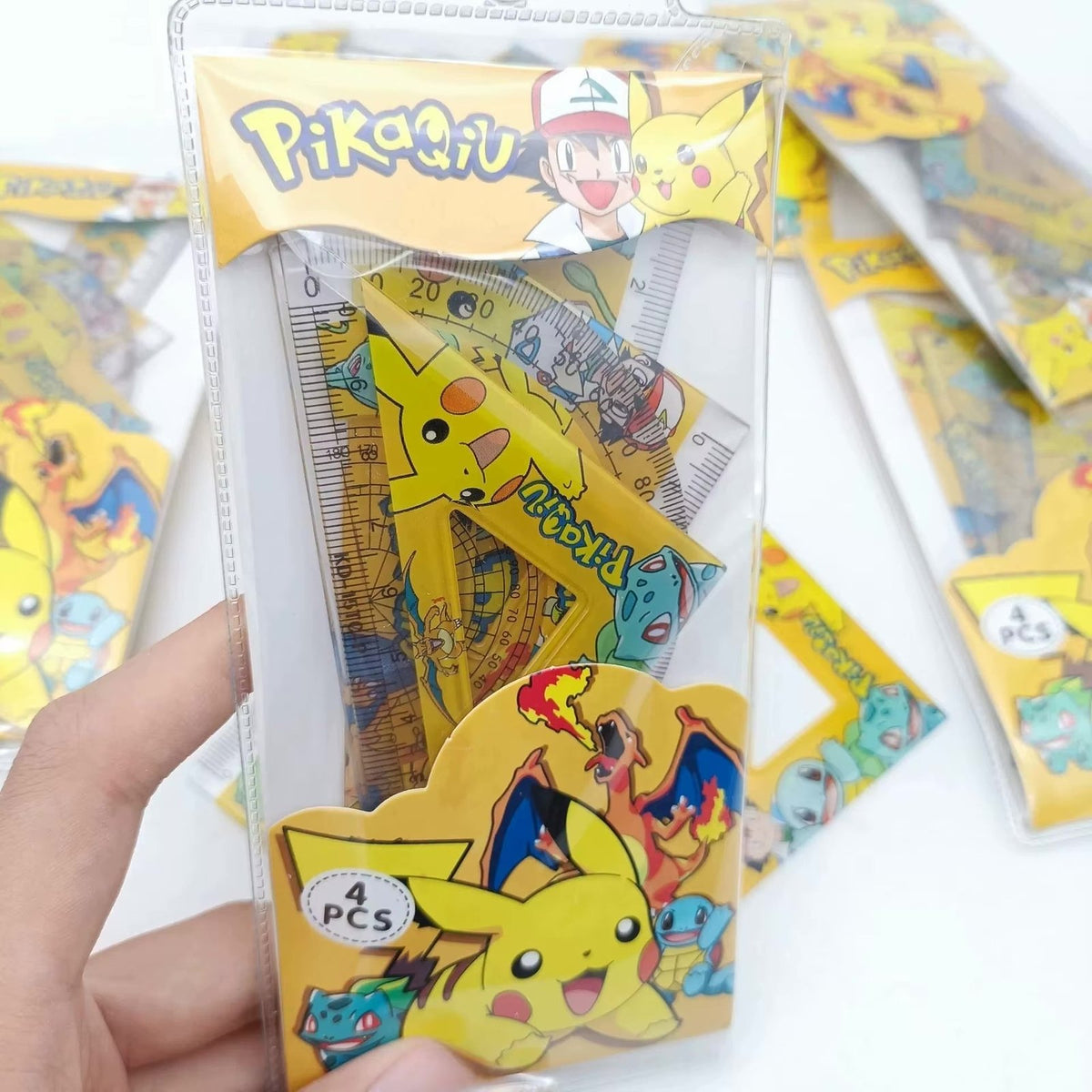 Pokémon ruler set with ruler, set squares and protractor – photo 2