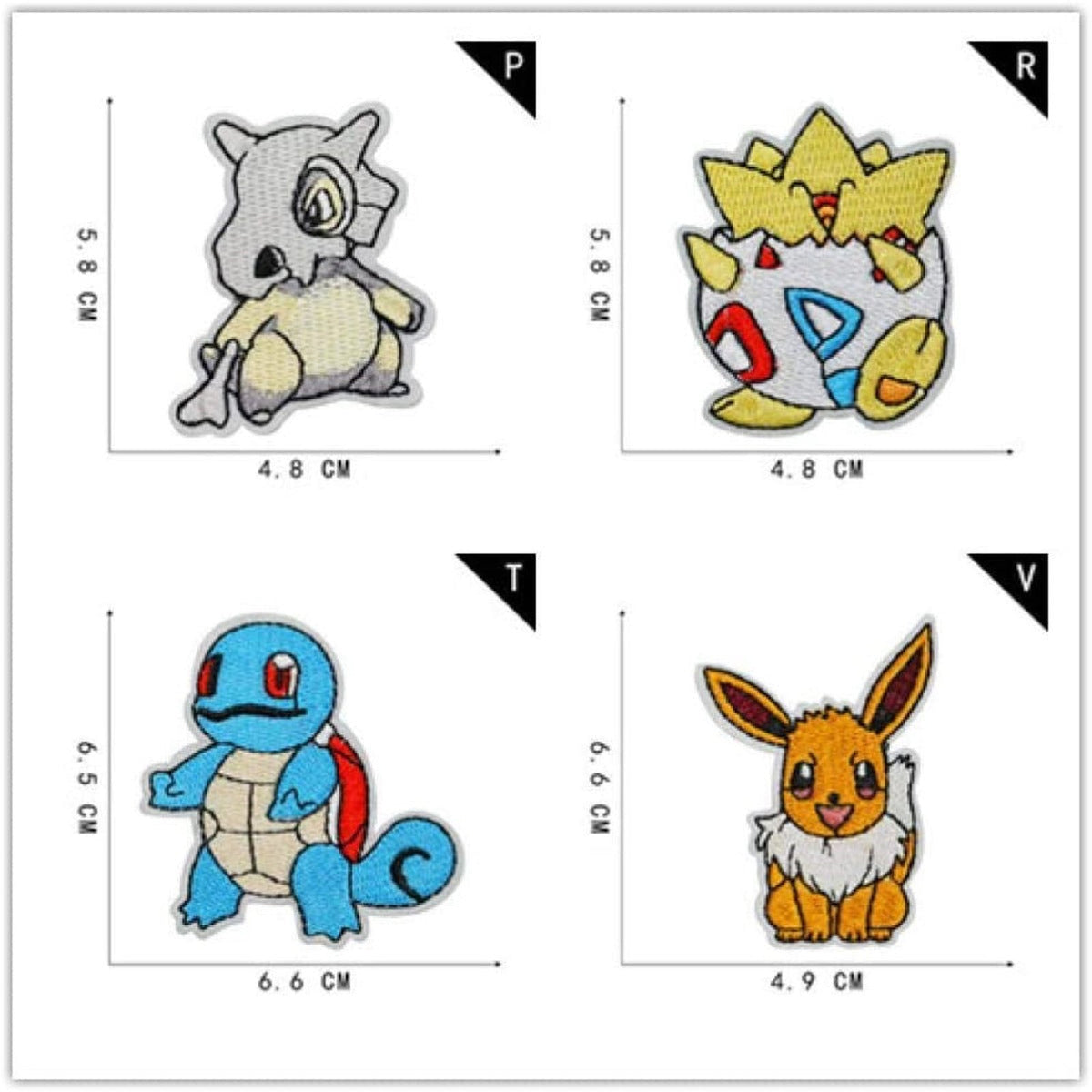 Set of 25 Pokémon sew-on patches – photo 6