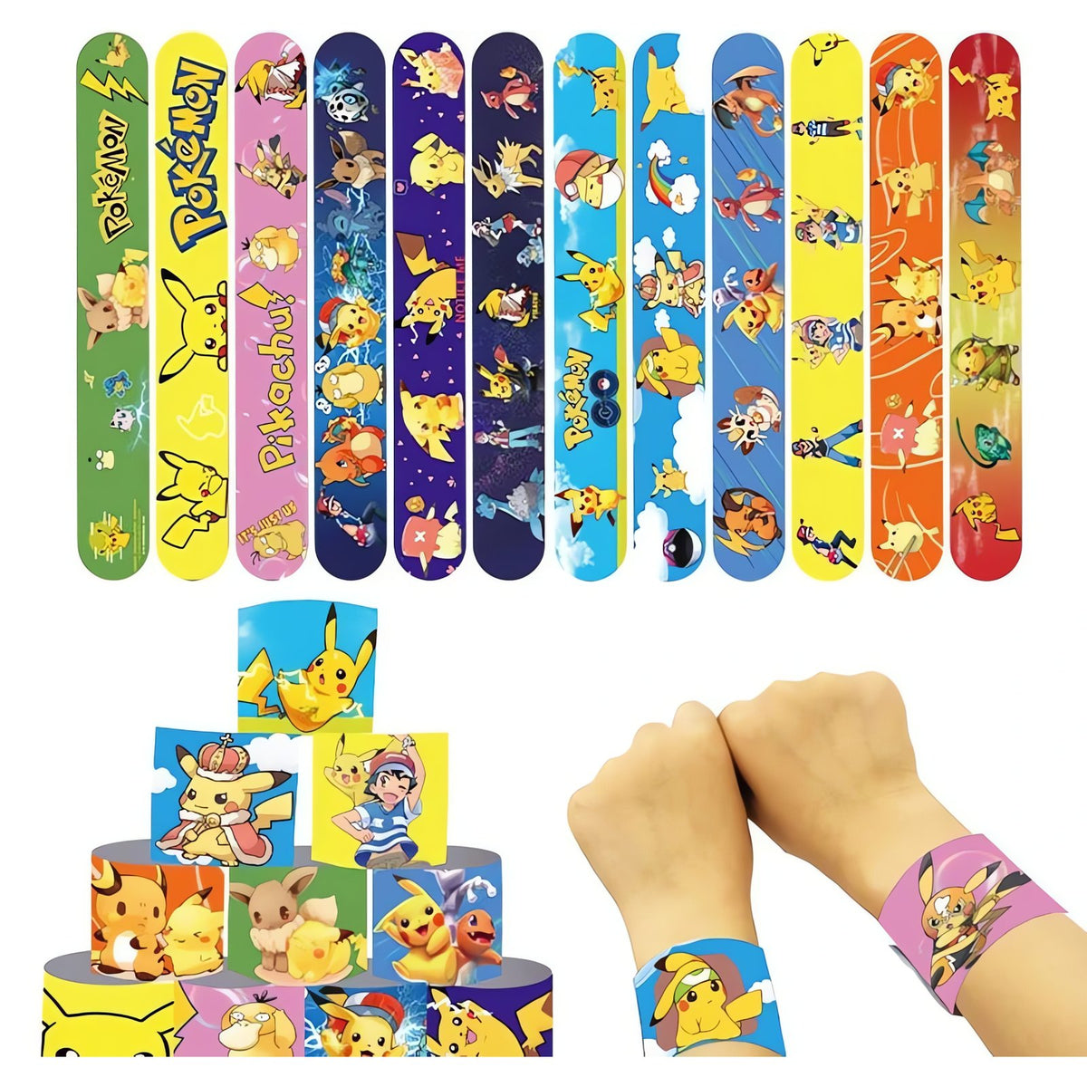 Pack of Pokémon slap bracelets