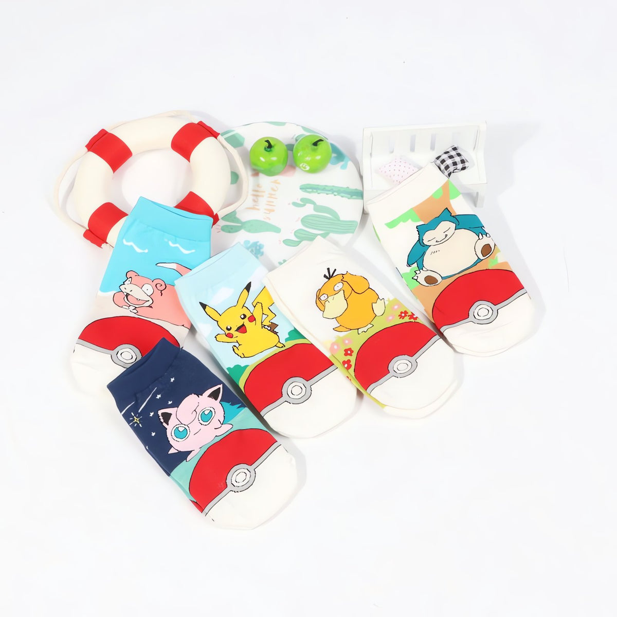 Colourful Pokémon socks with a Poké Ball kick design – photo 4