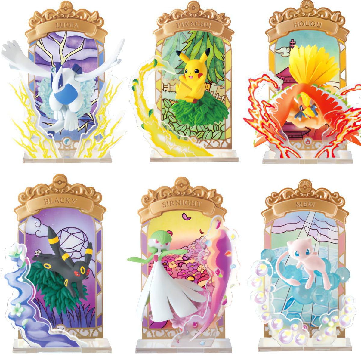 Pokémon Stained Glass Collection figure, 10cm