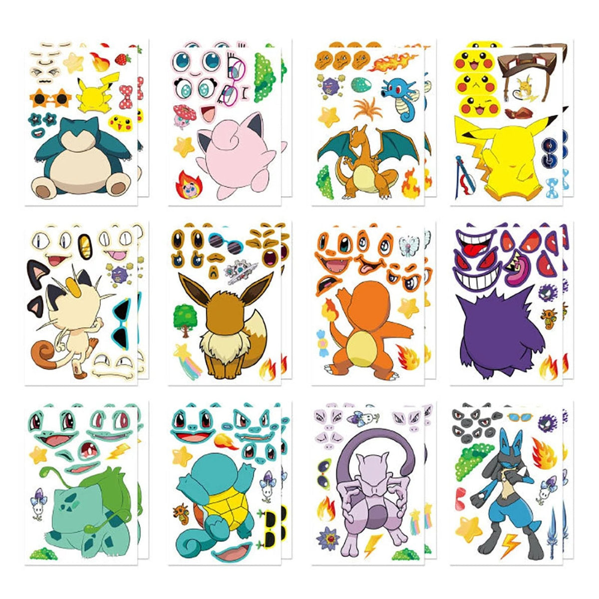 Pokémon sticker puzzle set