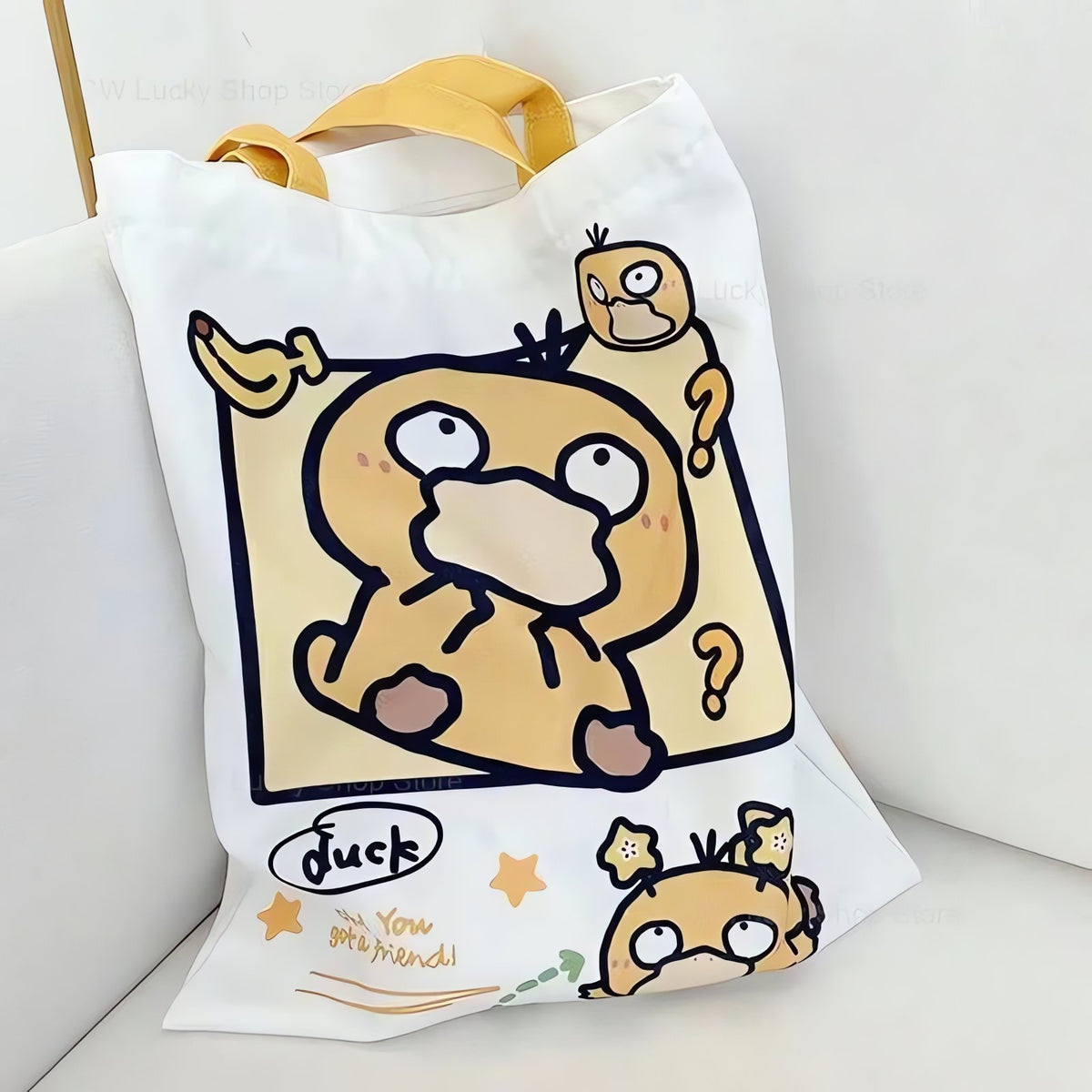 Pokémon fabric tote bag – Psyduck