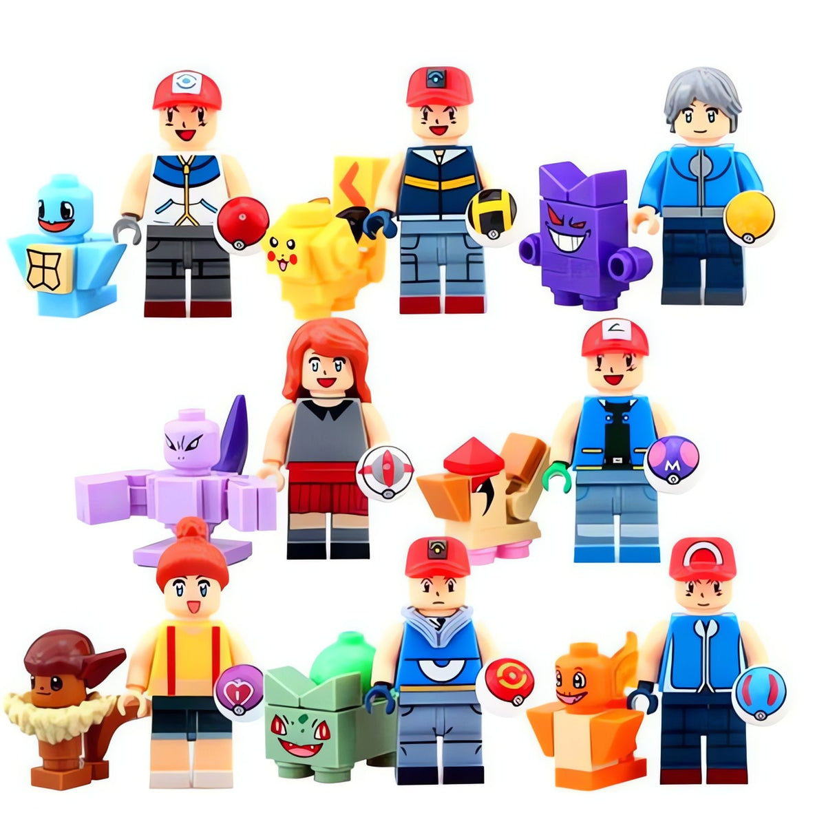 Pokémon trainer building block set with seven figures – photo 2