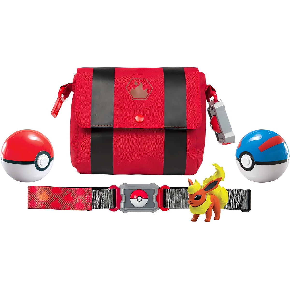 Pokémon trainer set with belt, Poké Balls, bag and figure – photo 5