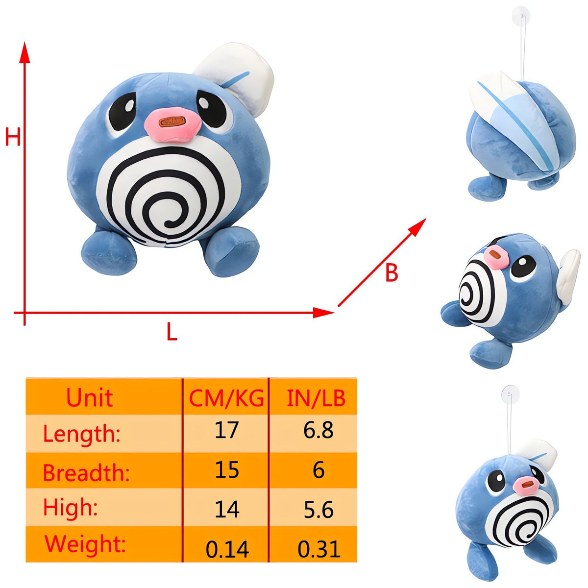 Poliwag line plush toys – Poliwag