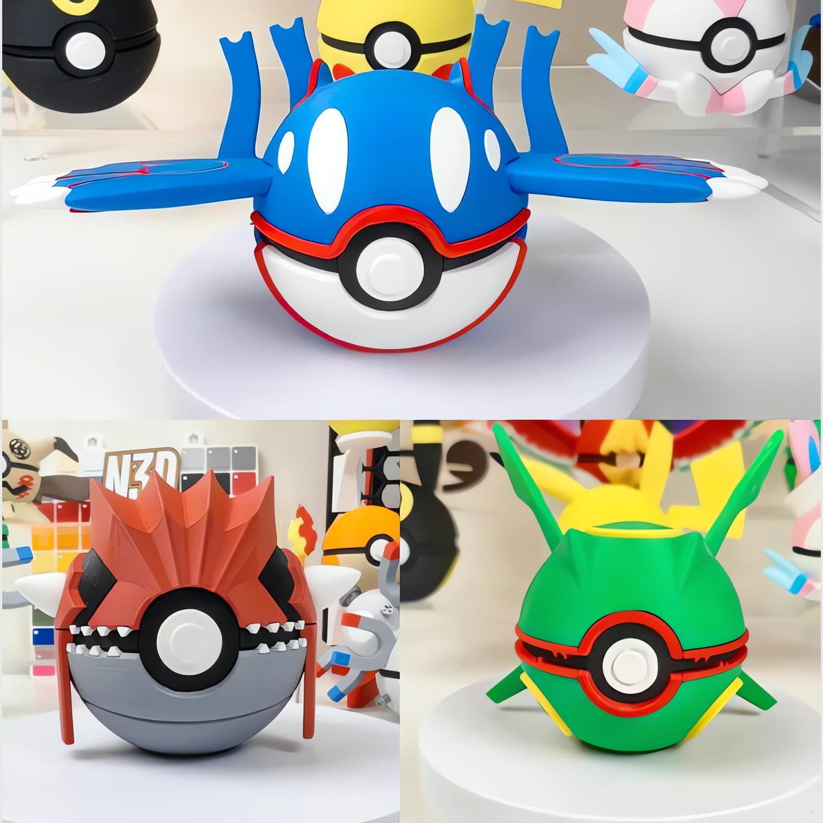 Premium Poké Ball in Groudon, Kyogre and Rayquaza designs