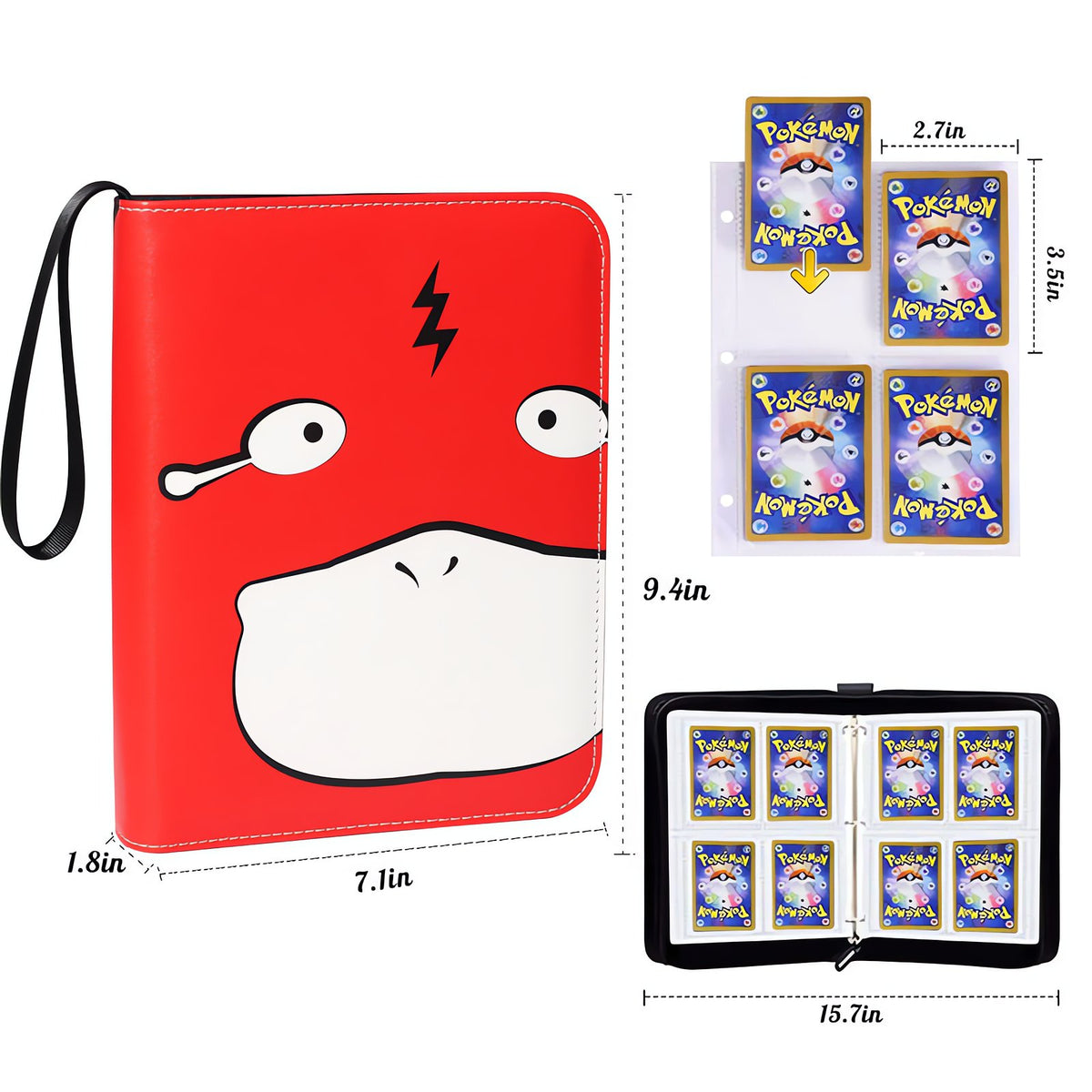 Psyduck zipped Pokémon card case – photo 5
