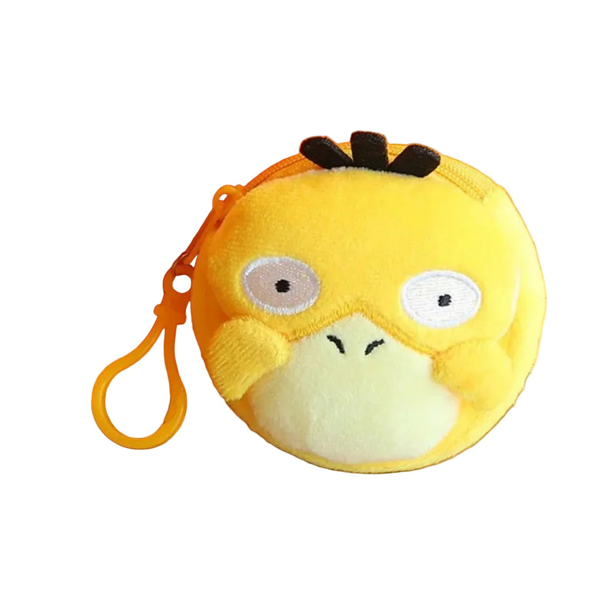 Fluffy Psyduck coin purse with clip – photo 6