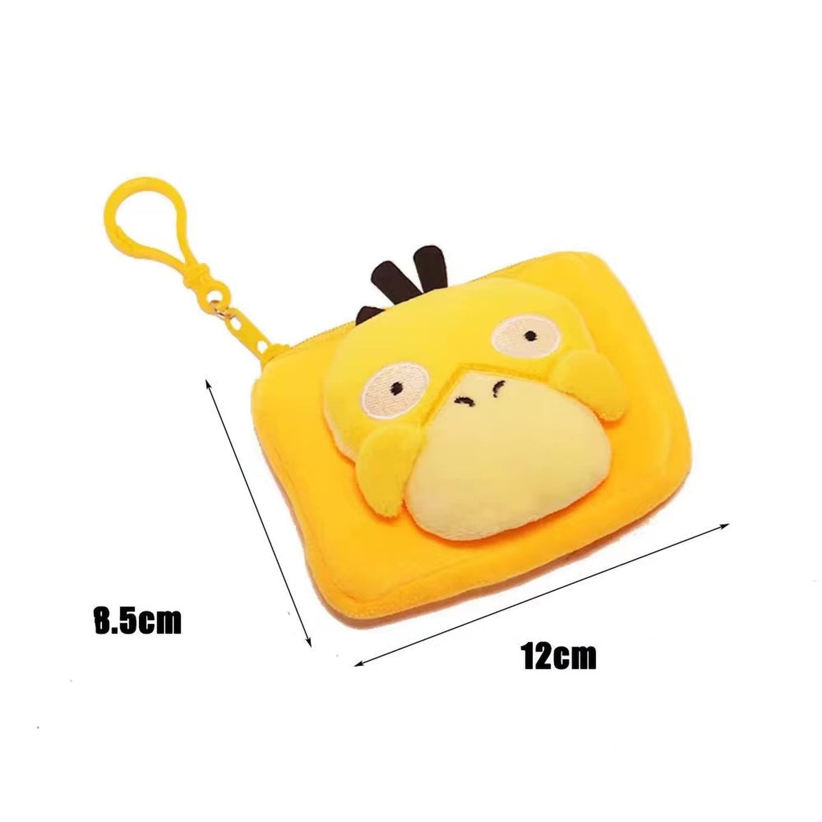 Fluffy Psyduck coin purse with clip – photo 7