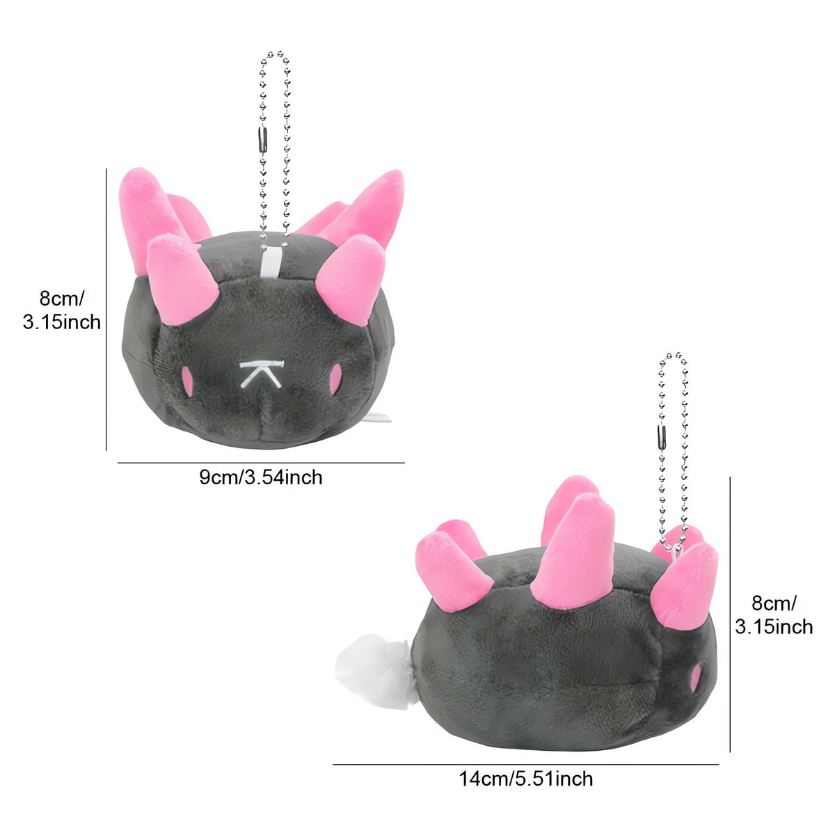 Pokémon plush keyring – Pyukumuku