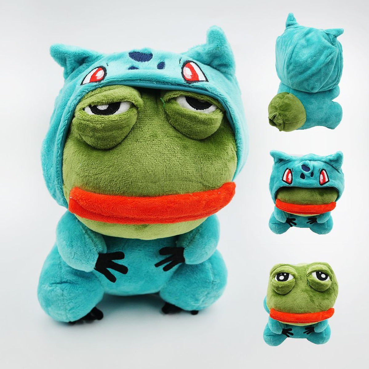 Sad Frog plush dressed in a Pokémon costume – photo 12