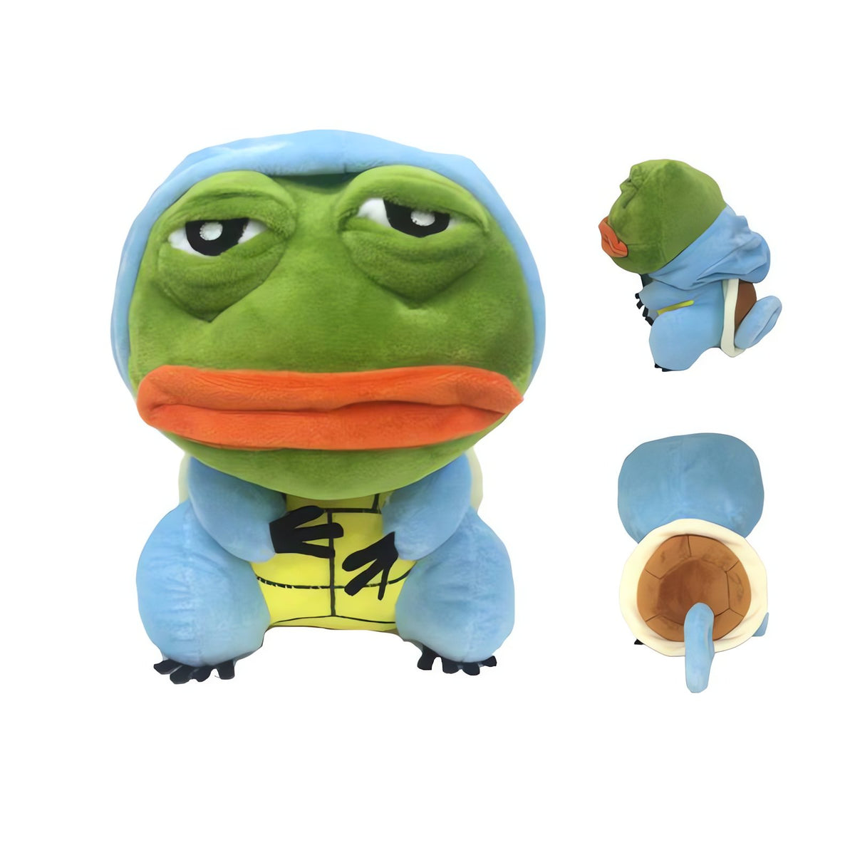 Sad Frog plush dressed in a Pokémon costume – photo 2